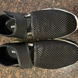 All Black Mesh Sneakers